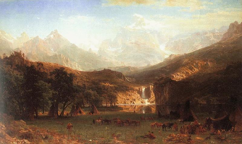 Albert Bierstadt The Rocky Mountains, Landers Peak Norge oil painting art